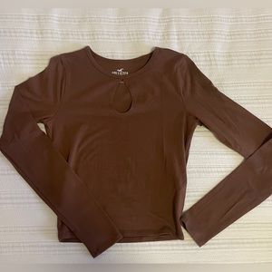 Hollister Long Sleeve Keyhole Tee
